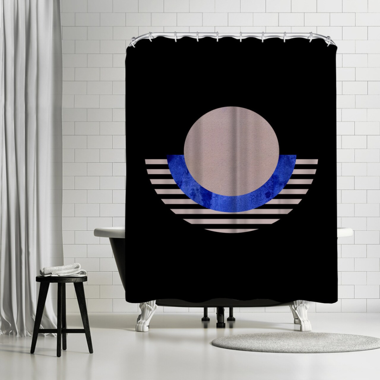 Geometric Art 2 by Pop Monica Elena Shower Curtain 71&#x22; x 74&#x22;